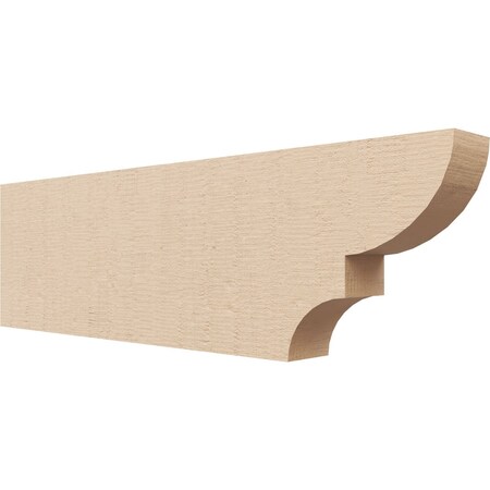 Ekena Millwork 2in. W x 6in. H x 20in. L Ridgewood Woodgrain TimberThane Rafter Tail, Primed Tan RFTUR02X06X20RIDRCPR